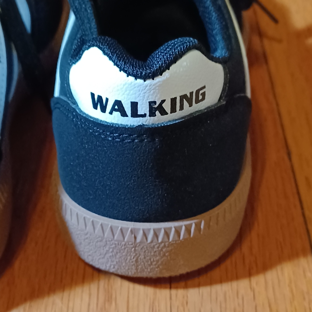 Women  Black & White Sneakers Comfort, Breathabke Fir Walking & Running Size 6.5 - Picture 10 of 12